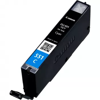 Canon CLI-551C Cyan Ink Cartridge, Standard Yield, Photo cyan, Dye-based ink, 1 pc(s), 304 pages