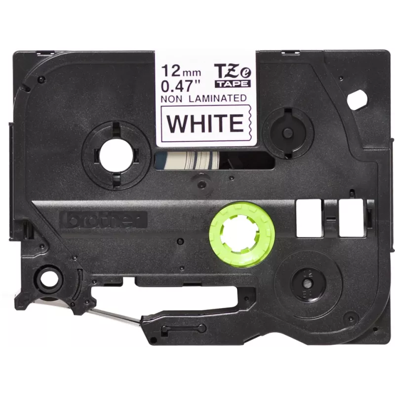 Brother Non laminated black on white tape, Black on white, TZ, Black, Thermal transfer, China, 5 year(s)