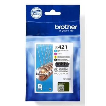 Brother LC-421VAL PagePack 4 pc(s) Original Standard Yield Black, Cyan, Magenta, Yellow
