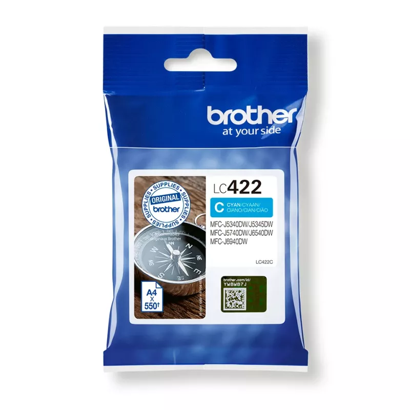 Brother LC422C ink cartridge 1 pc(s) Original Cyan
