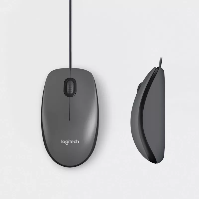 LOGITECH Mouse M100 - USB - Black