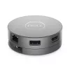 DELL Pro 7-in-1 USB-C Travel Hub - DA310, Wired, USB 3.2 Gen 2 (3.1 Gen 2) Type-C, 10,100,1000 Mbit/s, Silver, 3840 x 2160 pixels, 1920 x 1080 pixels