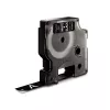 DYMO Authentic D1 Labels | White Print on Black Tape | 12 mm x 7 m | Self-Adhesive Labels for LabelManager Label Makers | Made in Europe