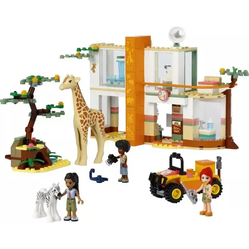 LEGO set LEGO Friends 41717 Mia's Wildlife Rescue playset with animal figures and accessories