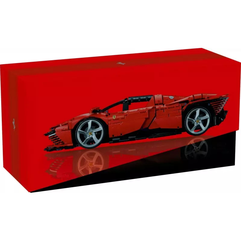 LEGO Technic construction set Ferrari Daytona SP3 1:8 scale, 3 778 pieces, red, 6.99 kg