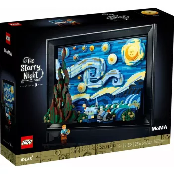 Construction toy LEGO 3D replica model kit Vincent van Gogh Starry Night, Ideas 21333, 2,316 pieces, 18+