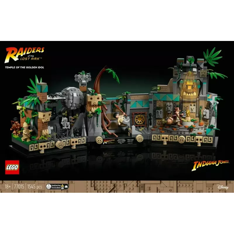LEGO Indiana Jones building set Temple of the Golden Idol 77015 adventure kit