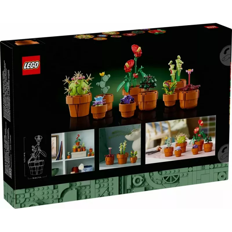 LEGO Icons Mini Plants set 10329 — 9 buildable small plant models, 758 pieces, age 18+