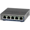 NETGEAR GS105E-200PES network switch Managed L2/L3 Gigabit Ethernet (10/100/1000) Grey