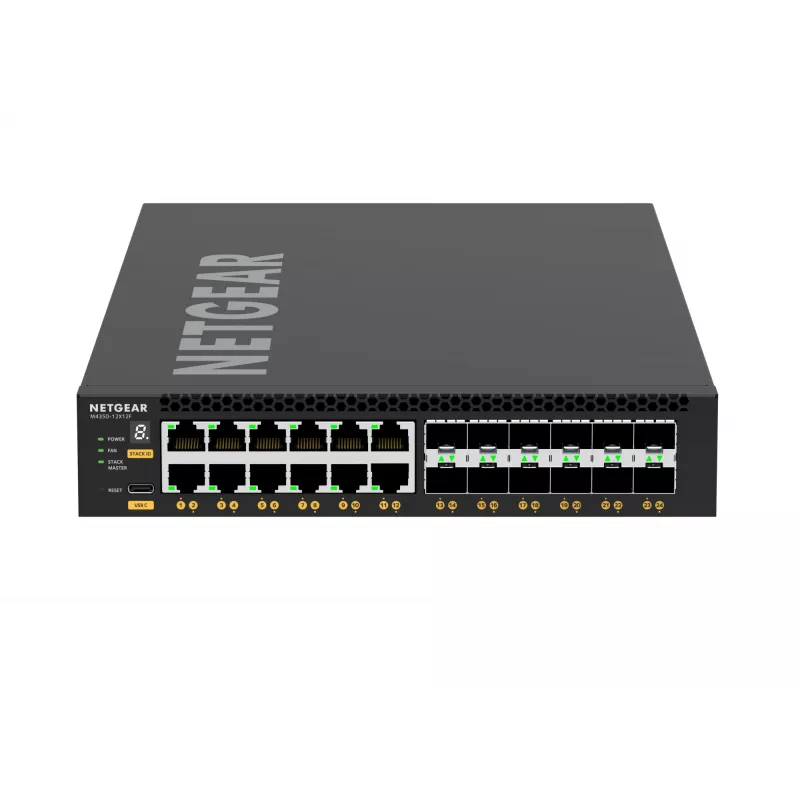 NETGEAR M4350-12X12F Managed L3 10G Ethernet (100/1000/10000) 1U Black