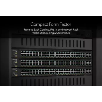 NETGEAR M4350-8X8F Managed L3 10G Ethernet (100/1000/10000) 1U Black