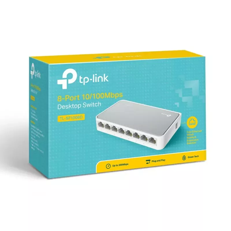 TP-Link TL-SF1008D Unmanaged Fast Ethernet (10/100) White