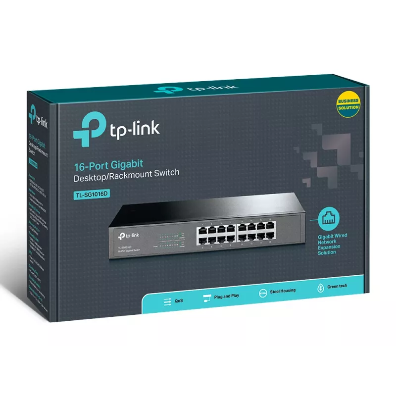 Unmanaged Switch TP-Link TL-SG1016D 16-Port Gigabit Ethernet