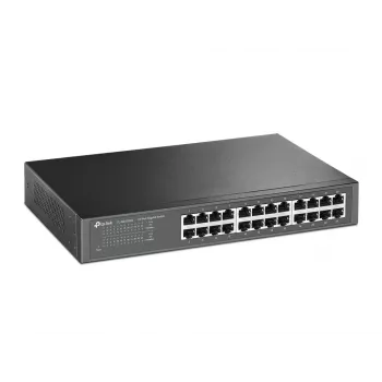 TP-Link 24-Port Gigabit Desktop/Rackmount Network Switch, Unmanaged, Gigabit Ethernet (10/100/1000), Full duplex, Rack mounting