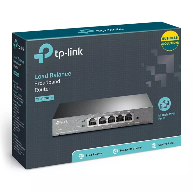 TP-Link Load Balance Broadband Router, Ethernet WAN, Fast Ethernet, Black
