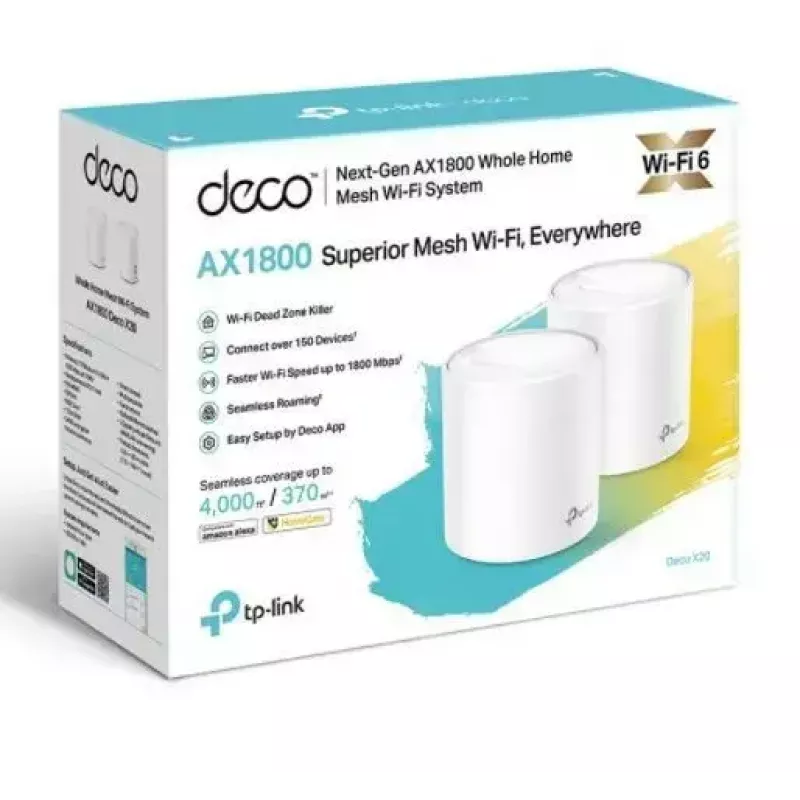 TP-Link AX1800 Whole Home Mesh Wi-Fi 6 System, 2-Pack