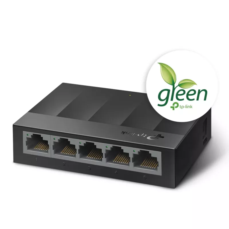 TP-Link 5-Port 10/100/1000Mbps Desktop Network Switch, Unmanaged, Gigabit Ethernet (10/100/1000), Wall mountable