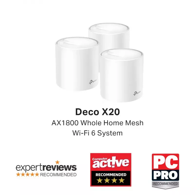 TP-Link AX1800 Whole Home Mesh Wi-Fi 6 System, 3-Pack