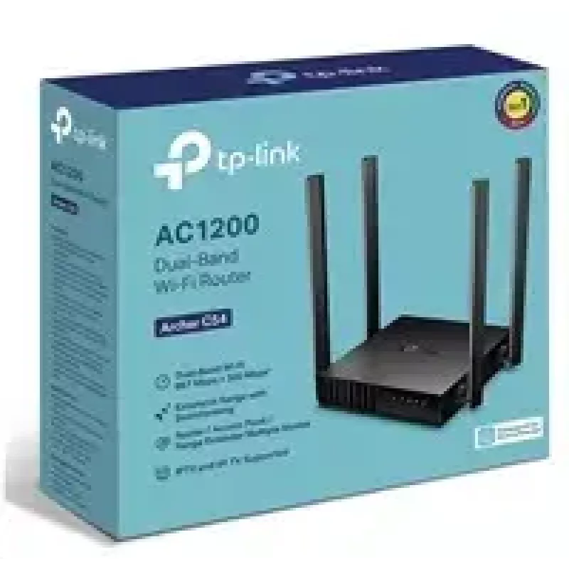TP-Link Archer C54 wireless router Fast Ethernet Dual-band (2.4 GHz / 5 GHz) Black