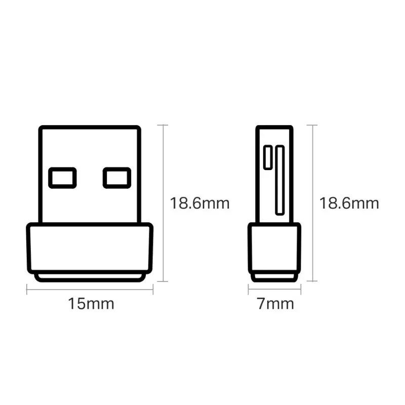 TP-Link Nano AC600 USB WiFi Adapter(Archer T2U Nano)- 2.4G/5G Dual Band Wireless Network Transceiver