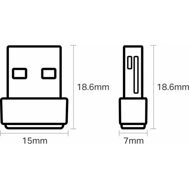 TP-Link Nano AC600 USB WiFi Adapter(Archer T2U Nano)- 2.4G/5G Dual Band Wireless Network Transceiver