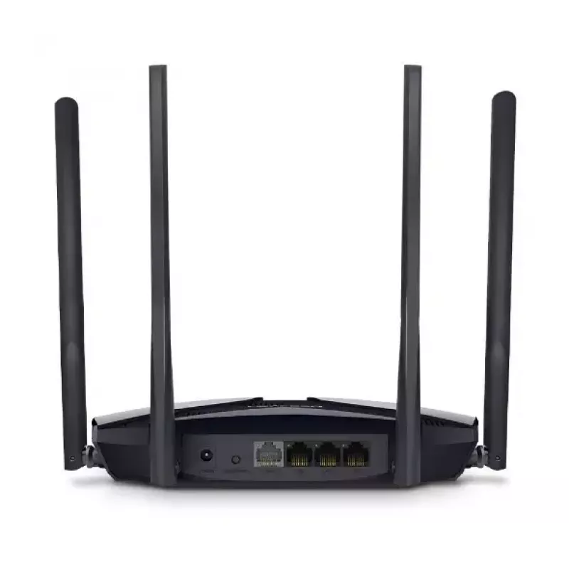 Tabletop router MERCUSYS MR80X — Dual-band Wi‑Fi 6 (802.11ax), 3000 Mbps, 4 external antennas, 3 Gigabit LAN ports