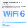 Mesh system MERCUSYS Halo H60X (3-pack) — Dual-band Wi‑Fi 6, up to 1500 Mbps, coverage 550 m², 2× LAN ports