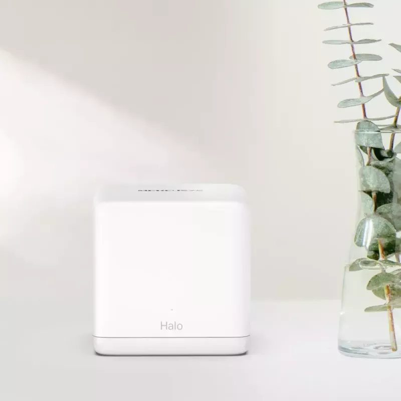 Mesh system MERCUSYS Halo H60X (3-pack) — Dual-band Wi‑Fi 6, up to 1500 Mbps, coverage 550 m², 2× LAN ports
