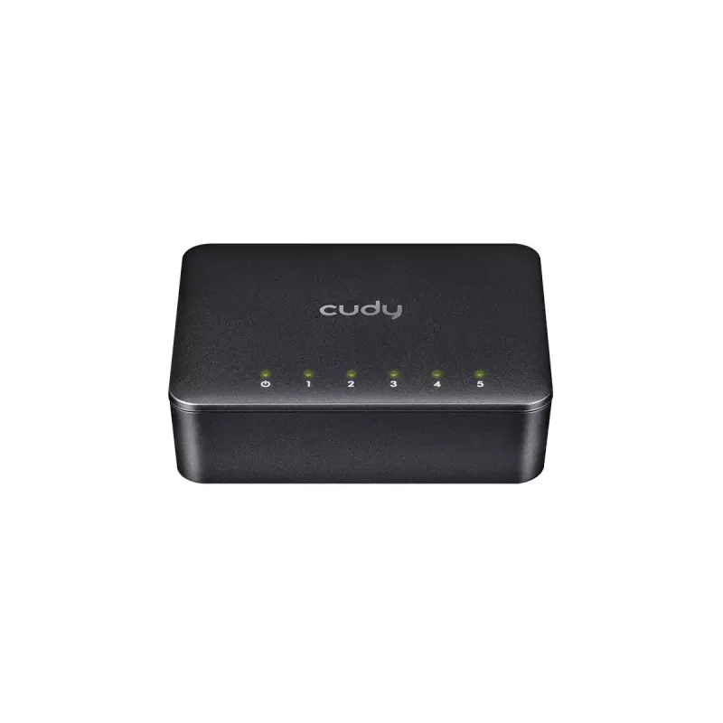 Network switch Cudy GS105D, 5-port Gigabit Ethernet (10/100/1000), 1 Gbit/s bandwidth, DC 5V power