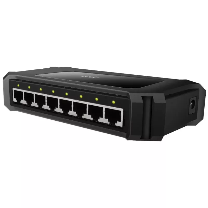 Network switch Cudy GS108D 8-port Gigabit Ethernet (10/100/1000), 16 Gbit/s switching, DC 5V, desktop, black