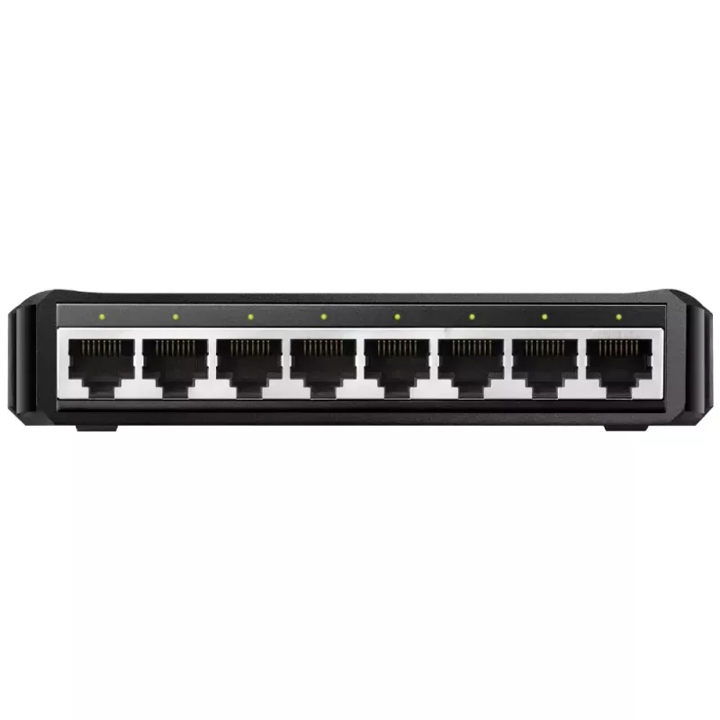 Network switch Cudy GS108D 8-port Gigabit Ethernet (10/100/1000), 16 Gbit/s switching, DC 5V, desktop, black