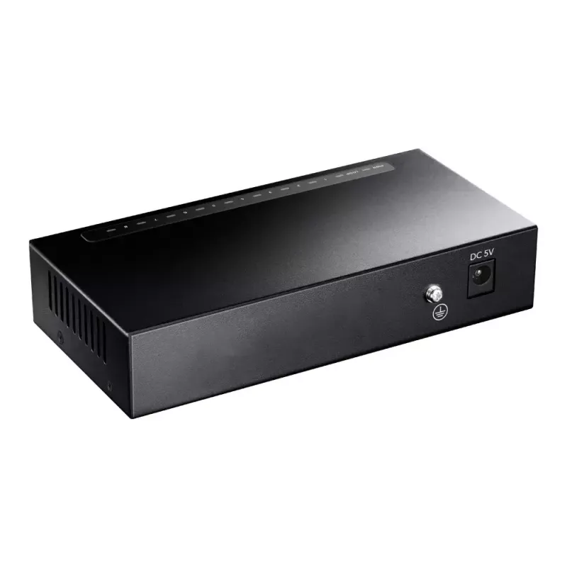 Network switch Cudy GS108 — 8-port Gigabit Ethernet (10/100/1000), black, 16 Gbit/s switching capacity
