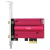 Internal WLAN/Bluetooth network card Cudy WE4000 — PCIe, Intel AX200, Wi‑Fi 6 tri‑band (2.4/5/6 GHz), 2400 Mbit/s, Bluetooth 5.0