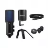 Condenser USB PC microphone RØDE NT-USB+ — cardioid, 24-bit/48 kHz, 20–20000 Hz, 3.5 mm headphone out, USB-C, black