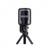 Condenser USB PC microphone RØDE NT-USB+ — cardioid, 24-bit/48 kHz, 20–20000 Hz, 3.5 mm headphone out, USB-C, black