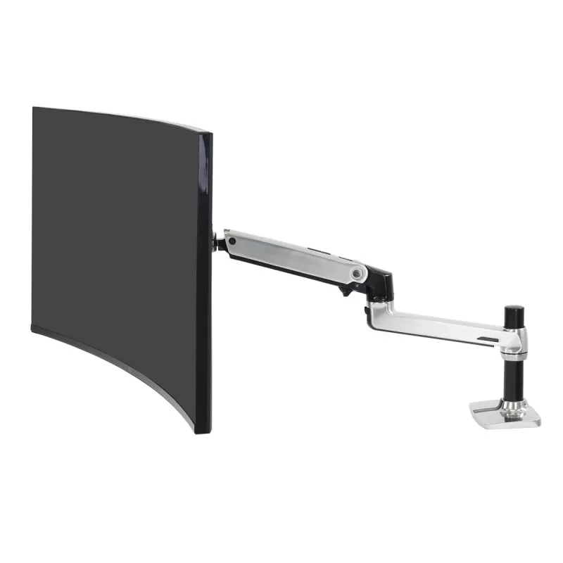 Ergotron LX Desk Mount LCD Arm, Polished Aluminum