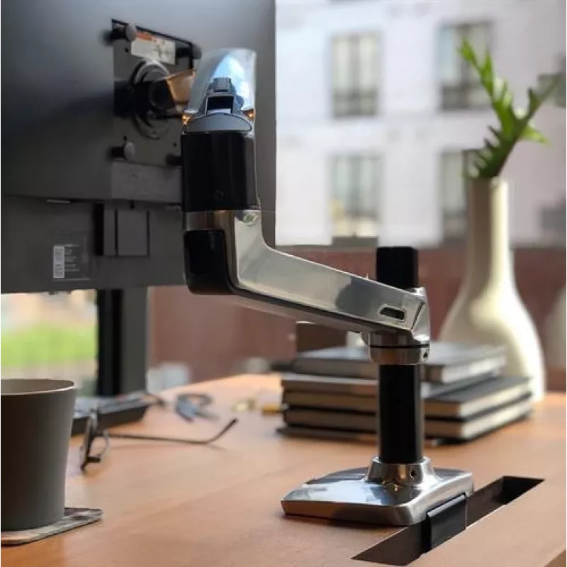 Ergotron LX Desk Mount LCD Arm, Polished Aluminum