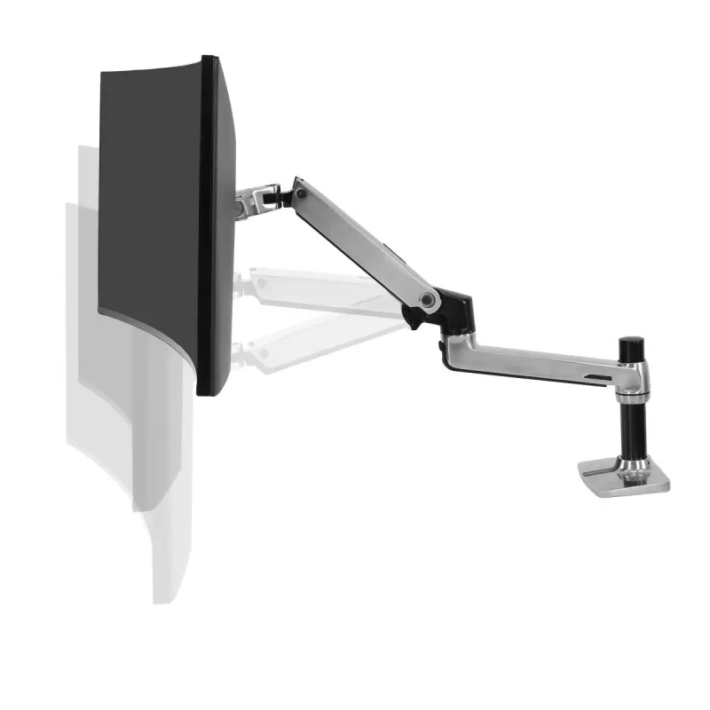Ergotron LX Desk Mount LCD Arm, Polished Aluminum