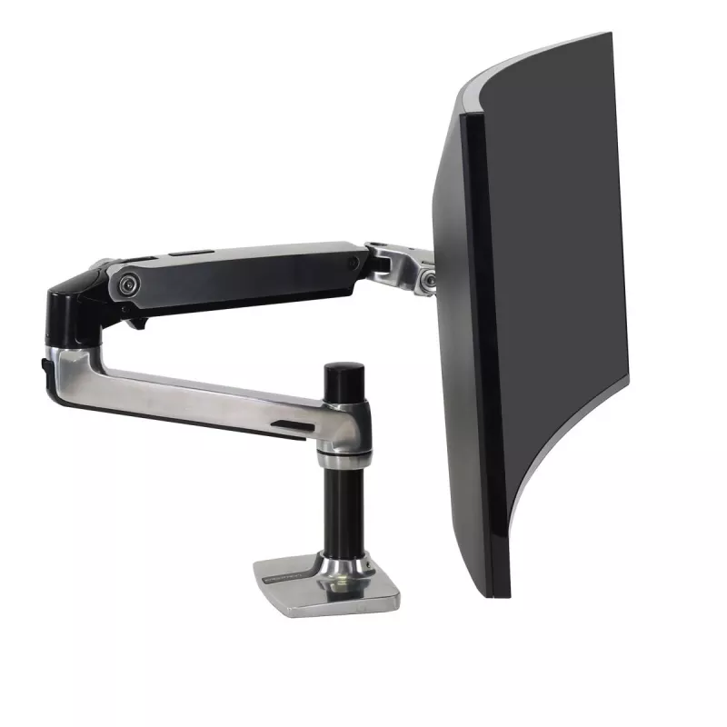 Ergotron LX Desk Mount LCD Arm, Polished Aluminum