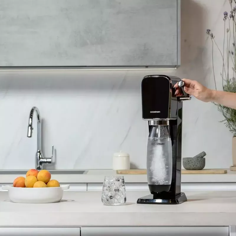 Soda Maker SodaStream ART Black Steel 1L Carbonator 60L