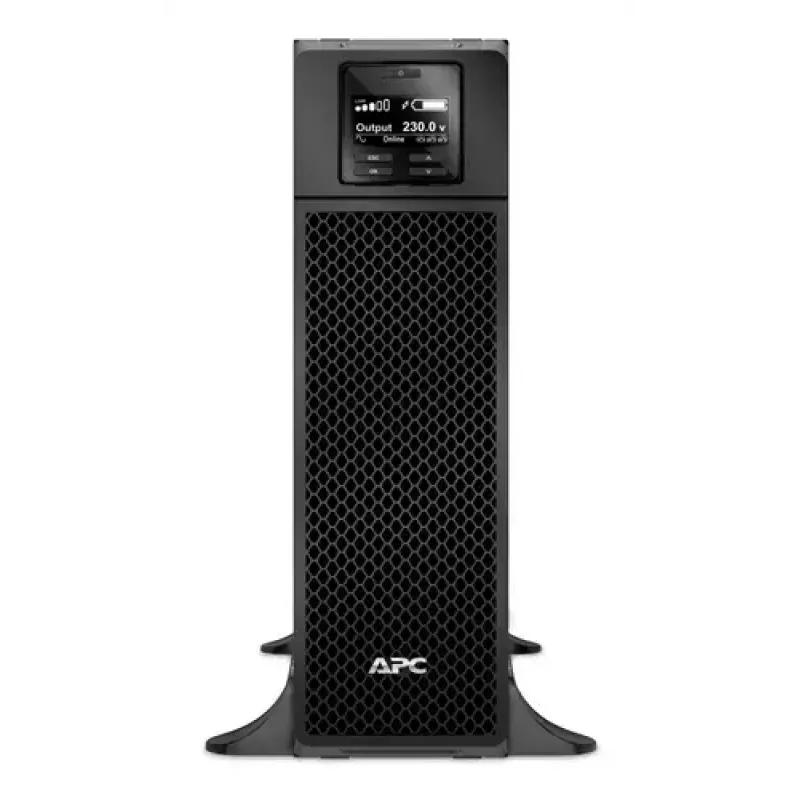 APC Smart-UPS On-Line, 5kVA, Tower, 230V, 6x C13+4x C19 IEC outlets, Network Card+SmartSlot, Extended runtime, W/O rail kit
