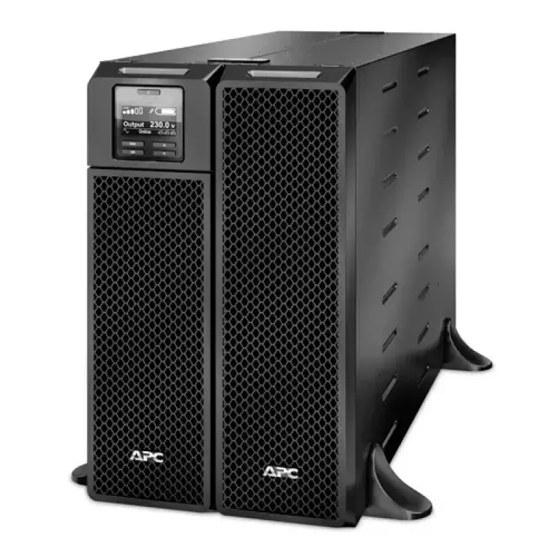 APC Smart-UPS On-Line, 5kVA, Tower, 230V, 6x C13+4x C19 IEC outlets, Network Card+SmartSlot, Extended runtime, W/O rail kit