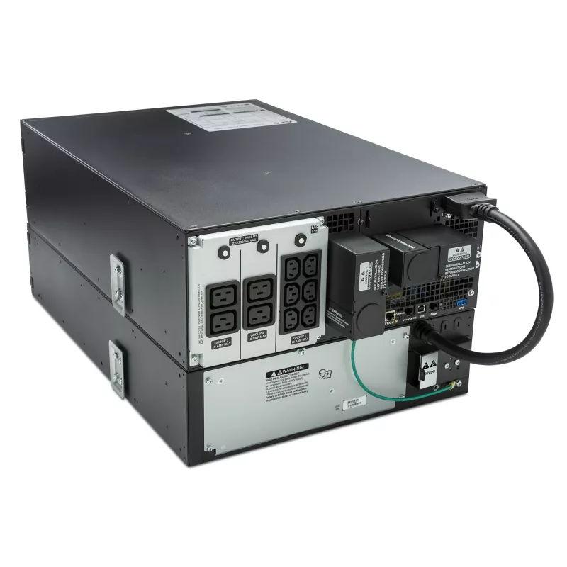APC Smart-UPS On-Line SRT6KRMXLI - 6kW/VA, 6x C13 + 4x C19 + hardwire 1 phase output, rack mountable, Embedded NMC