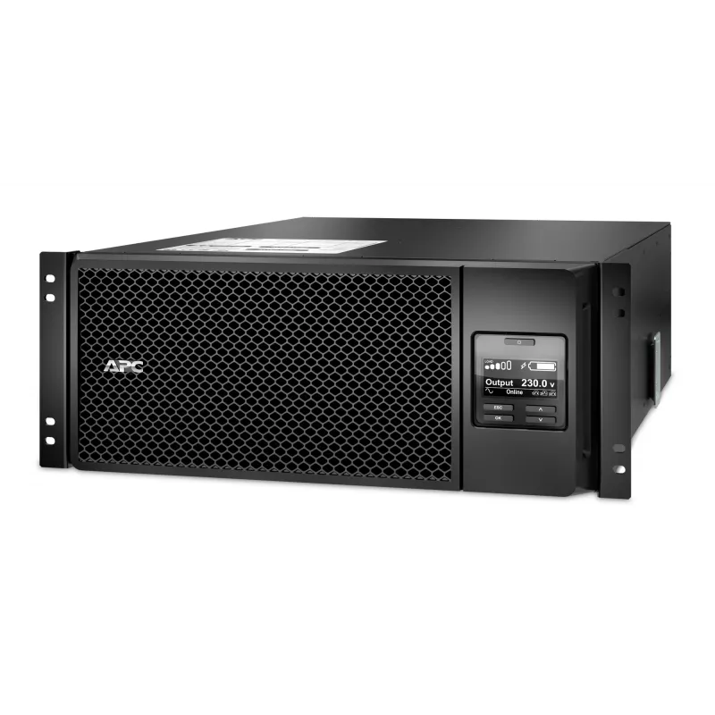APC Smart-UPS On-Line SRT6KRMXLI - 6kW/VA, 6x C13 + 4x C19 + hardwire 1 phase output, rack mountable, Embedded NMC