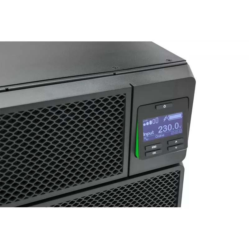 APC Smart-UPS On-Line SRT6KRMXLI - 6kW/VA, 6x C13 + 4x C19 + hardwire 1 phase output, rack mountable, Embedded NMC