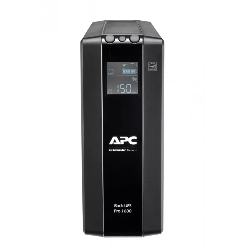 APC Back-UPS Pro, 1600VA/960W, Tower, 230V, 8x IEC C13 outlets, AVR, LCD, User Replaceable Battery