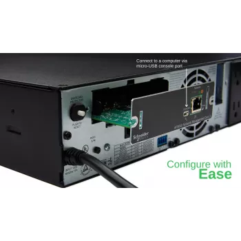 APC AP9640 Smart-UPS Network Management Card (gen3), Network management card, SmartSlot, 12.1 mm, 11.4 mm, 38 mm, 80 g