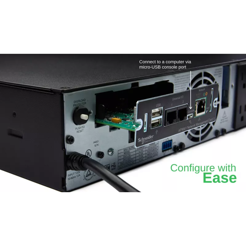 APC AP9641 Smart-UPS Network Management Card (gen3) with environmental monitoring
