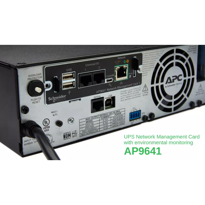 APC AP9641 Smart-UPS Network Management Card (gen3) with environmental monitoring