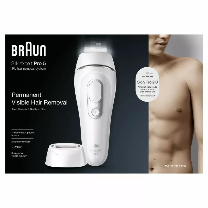 Epilator Braun Silk-expert Pro PL5145 Intense pulsed light IPL White